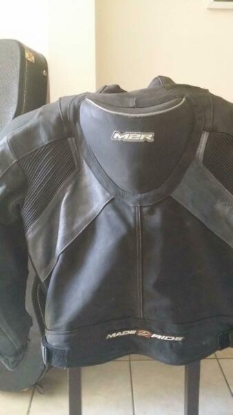 Motor Bike cross country or highway superior leather suit!