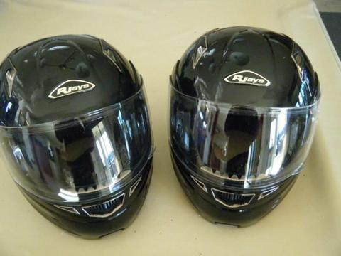 Motor Bike Helmets size L and S both as new with no marks