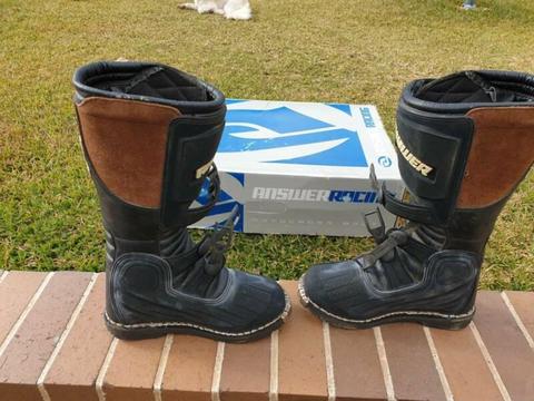 Answer Racing Boots - for Dirt Bike Size US 8 / EUR42