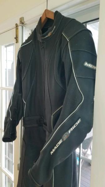 Motorcycle/Motorbike Leather Two Piece Suit. Size 54
