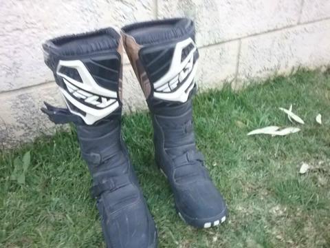 Fly motorbike boots (used once)