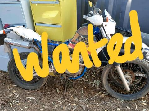 Wanted- Trail bike- dual sport motorcycle