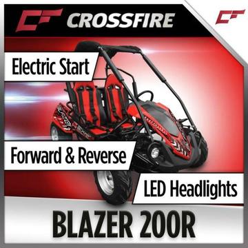 Crossfire Blazer 200R - Go Kart Buggy, Forward & Reverse Gears, eStart