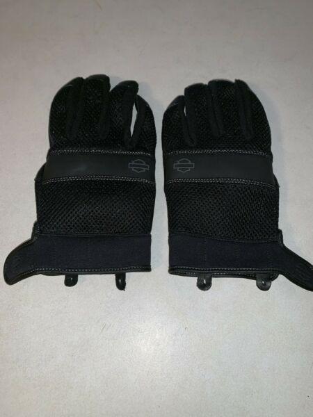 HARLEY DAVIDSON MENS LARGE MOTORBIKE RIDING GLOVES LIKE NEW