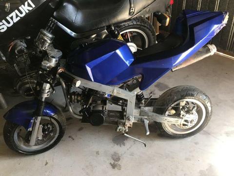 Naked Pocket Bike for Spares or Repairs. Very Rare Gem