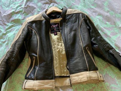 Ladies RST leather motorcycle jacket