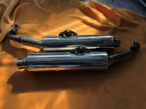 Honda VTR1000 stainless exhausts