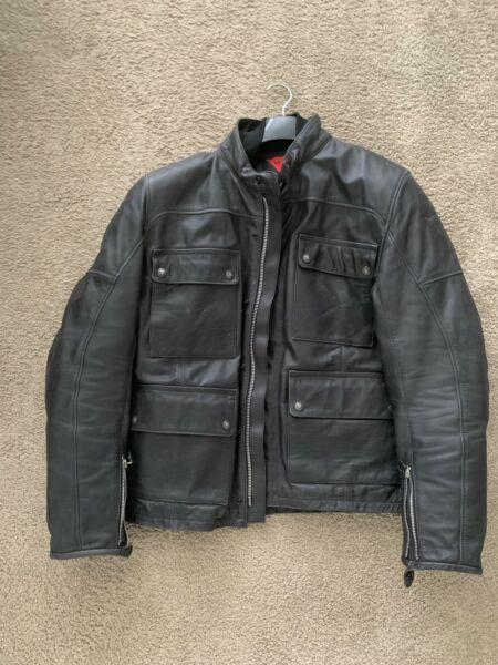 Dainese MAVERICK Leather Motorcycle Jacket - SIZE L / 52 / 44in Chest