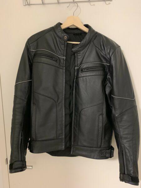 Leather motorbike jacket - Small