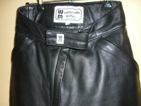 Walden Miller leather motorcycle pants EXCELLENT CONDITION size 14