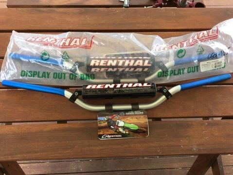 New Old School Renthal 7/8 Bars Blue/Silver