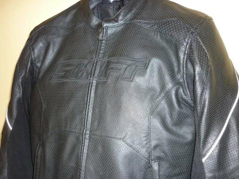 Shift Vendetta leather perforated motorcycle jacket XL