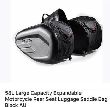 Motor bike saddle bags