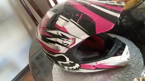 Fox Girl's motor bike helmet xs