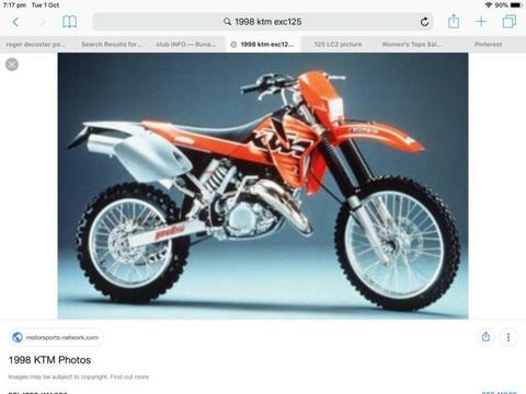 Wanted: Wanted to buy Ktm125exc