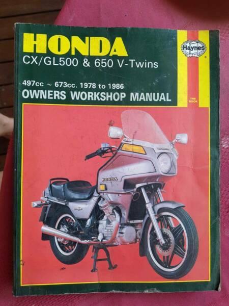 Haynes Honda CX500/650 V- Twins 1978 to 1986