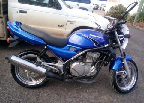 Blue Kawasaki Motorbike 2003 Rego until 18 December