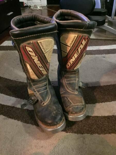 ONEAL Motocross Dirtbike Boots size 10