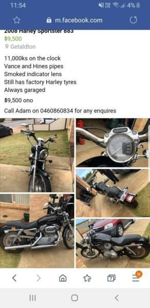 Harley sportie 883