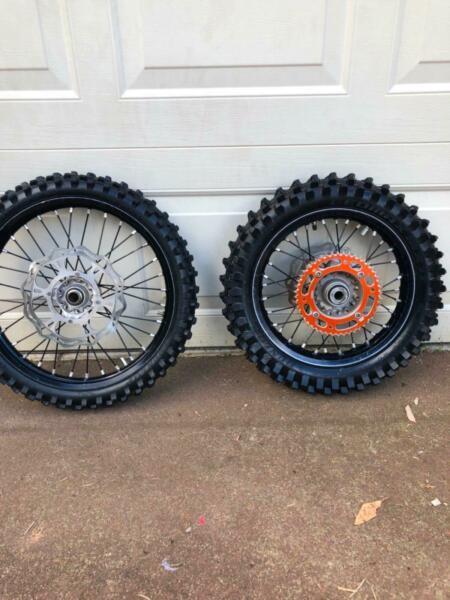Set of 2018 KTM 85 SW wheel set