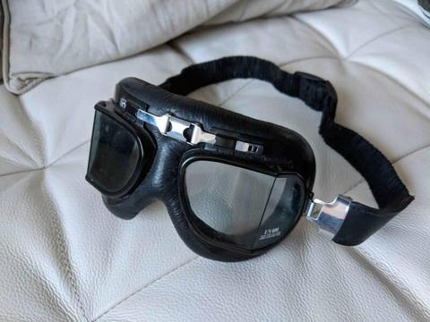 Aviator Goggles for open face helmet in great condition