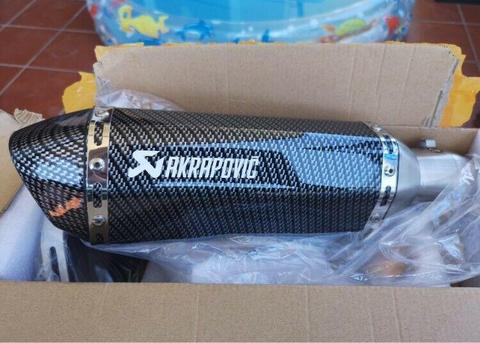 Akrapovic 60mm Carbon Motorcycle Exhaust
