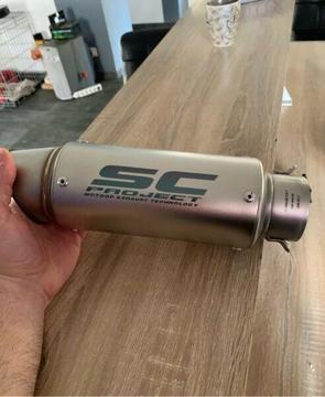 SC Project Motorcycle Race Exhaust Muffler - 60mm (slip on)