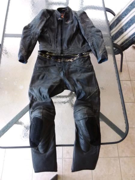Spidi 2 piece motorcycle leathers