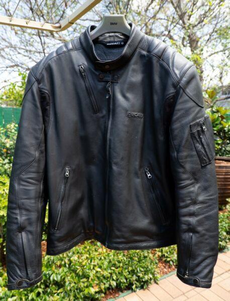 Ducati Leather Jacket - Mens - Black - Size 58 (XL)
