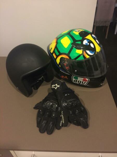 Motorbike Helmet and Gloves worth $500.00 - Negotiations welcome