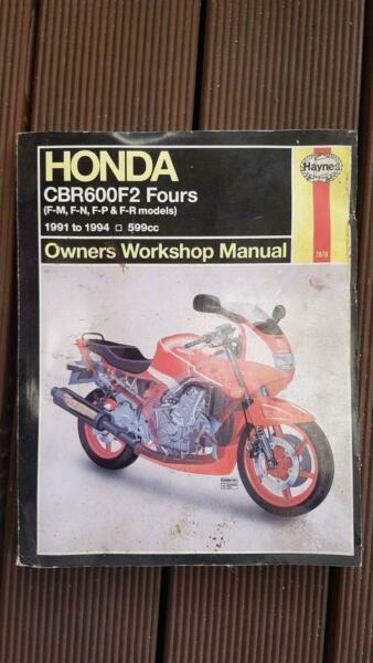 HONDA CBR600F2 FOURS Owner Workshop Manual