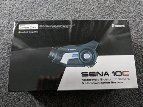 Sena 10c motorbike Bluetooth system and camera