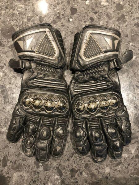 Dainese Gortex Leather Motorcycle Gloves size XL