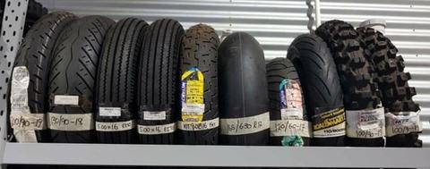 BRAND NEW OLD STOCK MOTORCYCLE TYRES**PRICES AS MARKED**CHEAP**