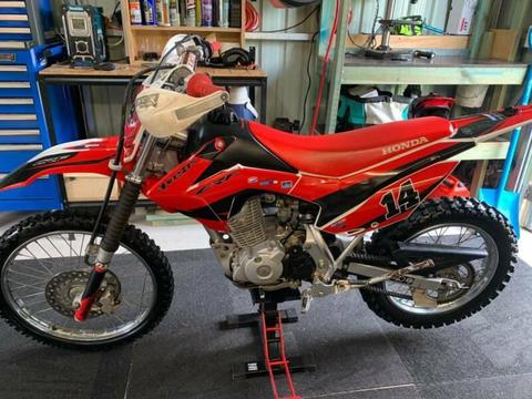 Honda CRF125F in great condition including riding gear