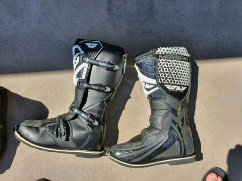 Boots and knee guards