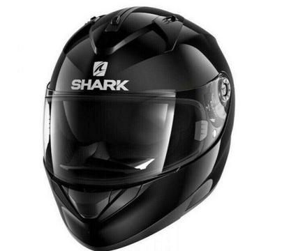 Shark Ridill Blank Black Helmet - Brand New