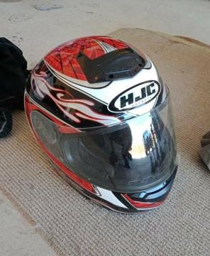 HJC CS-R1 Flare Motorbike Helmet (XL - Red)