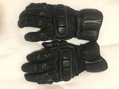 Joe Rocket Leather Gloves Large