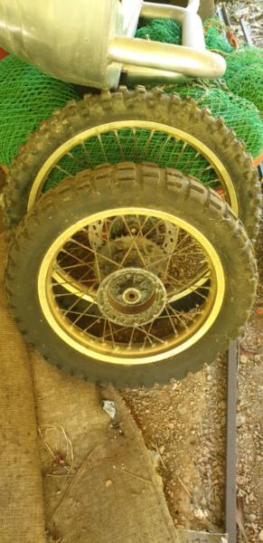 dirt bike rims and tyres from suzuki