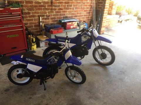 Yamaha PWs x2 one is 80 cc & 50 cc both in excellent condition