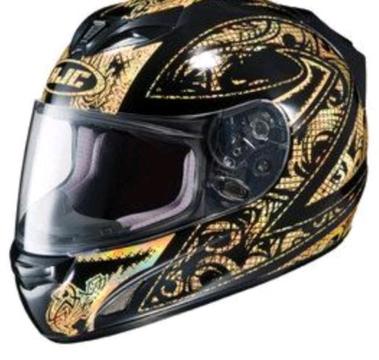 HJC Helmet - Gold & Black
