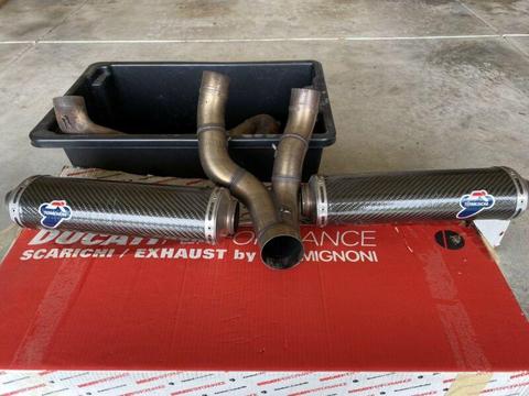 Termignoni carbon mufflers suit Ducati******1198