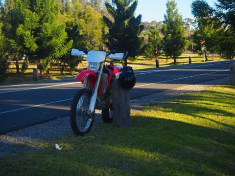 2004 Honda CRF250 x Lams approved Registered