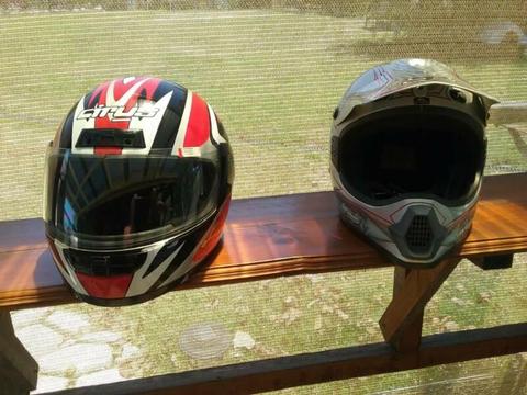 Motor bike helmets