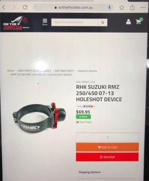 RHK Launch control / Holeshot device for Suzuki RMZ 250/450