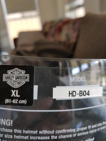 New Harley Davidson clear visor size XL model HD-B04