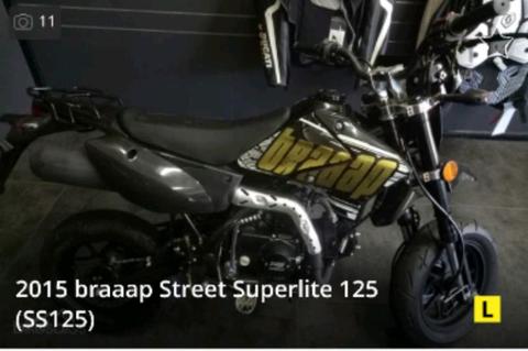 Braaap 125 black and gold