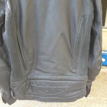 Triumph leather motor cycle jacket