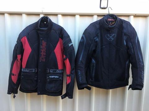 Motorcycle jackets (M) iXon $25 & Dririder $50. Take both $65